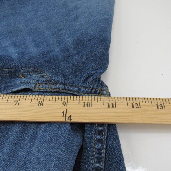 Levi 505 Red Tab Jeans Men's Straight Leg Mid Rise Medium Wash Size 34X31 - Picture 7 of 10